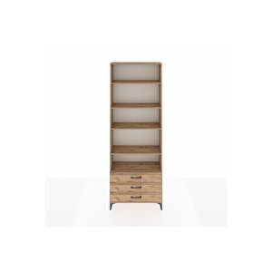 Arges Dolap 5 Raflı 3 Çekmeceli 88x30x243 Çam-çam