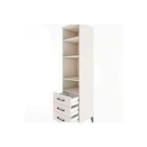 Hyperion Dolap 4 Raflı 3 Çekmeceli 44x44x182 Aytaşı-aytaşı