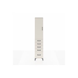 Arges Dolap 2 Raflı 5 Çekmeceli Tek Askılı 44x30x221 Aytaşı-aytaşı