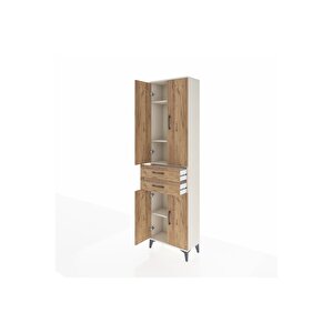 Arges Dolap 4 Raflı 2 Çekmeceli 4 Kapaklı 60x30x221 Aytaşı-çam