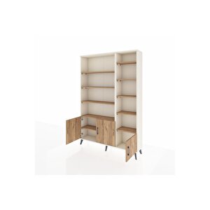 Arges Gardrop 10 Raflı 3 Kapaklı 132x30x195 Aytaşı-çam