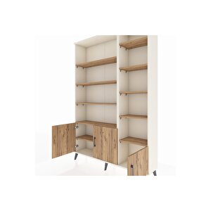 Arges Gardrop 10 Raflı 3 Kapaklı 132x30x195 Aytaşı-çam