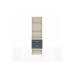 Arges Dolap 3 Raflı 2 Çekmeceli 60x30x221 Aytaşı-antrasit