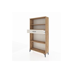 Arges Dolap 3 Raflı Tek Çekmeceli 88x30x163 Çam-aytaşı