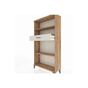 Arges Dolap 3 Raflı Tek Çekmeceli 88x30x163 Çam-aytaşı