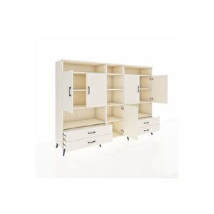 Hyperion Dolap 12 Raflı 4 Çekmeceli 5 Kapaklı 220x44x163 Aytaşı-aytaşı