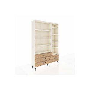 Arges Dolap 9 Raflı 4 Çekmeceli  132x30x195 Aytaşı-aytaşı/çam