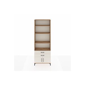 Arges Dolap 4 Raflı 2 Çekmeceli 2 Kapaklı 88x30x243 Çam-aytaşı