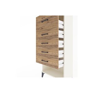 Arges Dolap 5 Çekmeceli 60x30x134 Aytaşı-çam