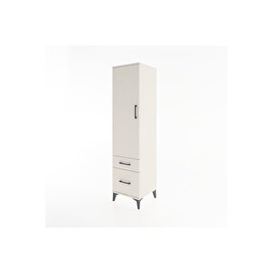 Hyperion Dolap 4 Raflı 2 Çekmeceli Tek Kapaklı 44x44x182 Aytaşı-aytaşı