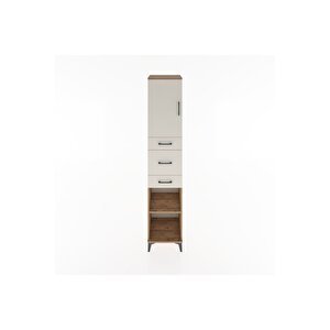 Hyperion Dolap 3 Raflı 3 Çekmeceli Tek Kapaklı 44x44x221 Çam-aytaşı