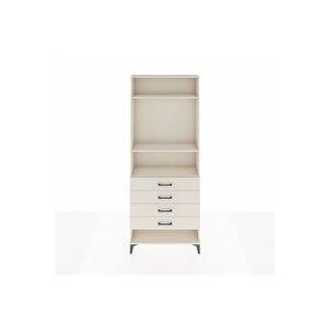 Arges Dolap 3 Raflı 4 Çekmeceli 88x30x221 Aytaşı-aytaşı