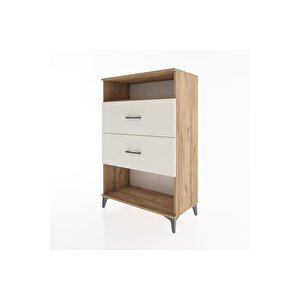 Hyperion Dolap Tek Raflı 2 Çekmeceli 88x44x134 Çam-aytaşı
