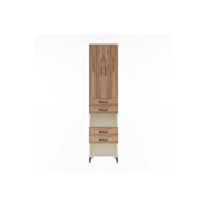 Hyperion Dolap 4 Raflı 4 Çekmeceli 2 Kapaklı 60x44x243 Aytaşı-çam