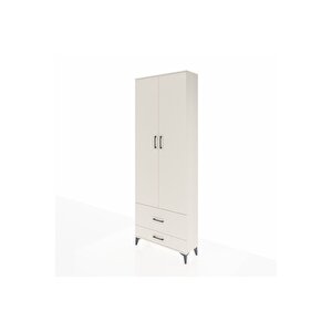 Arges Dolap 4 Raflı 2 Çekmeceli 2 Kapaklı 88x30x243 Aytaşı-aytaşı