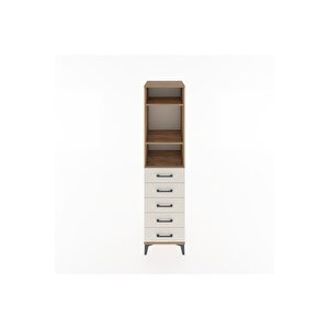 Hyperion Dolap 3 Raflı 5 Çekmeceli 44x44x182 Çam-aytaşı