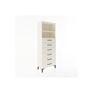 Arges Dolap 2 Raflı 6 Çekmeceli 60x30x163 Aytaşı-aytaşı