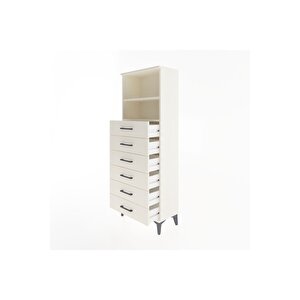 Arges Dolap 2 Raflı 6 Çekmeceli 60x30x163 Aytaşı-aytaşı