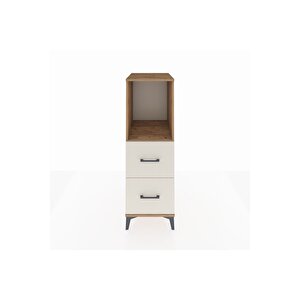 Kronos Dolap Tek Raflı 2 Çekmeceli 44x59x134 Çam-aytaşı