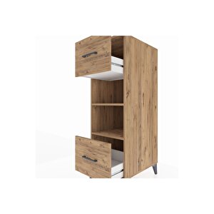 Kronos Dolap 2 Raflı 2 Çekmeceli 44x59x134 Çam-çam