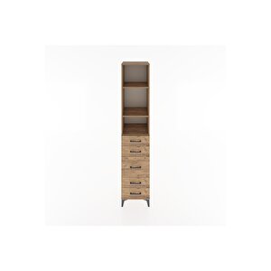 Hyperion Dolap 3 Raflı 5 Çekmeceli 44x44x221 Çam-çam