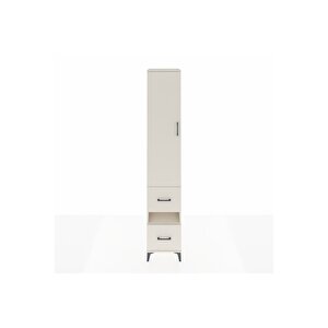 Hyperion Dolap 3 Raflı 2 Çekmeceli Tek Askılı 44x44x243 Aytaşı-aytaşı