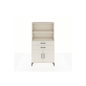 Arges Dolap 3 Raflı 2 Çekmeceli 2 Kapaklı 88x30x163 Aytaşı-aytaşı