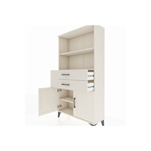 Arges Dolap 3 Raflı 2 Çekmeceli 2 Kapaklı 88x30x163 Aytaşı-aytaşı