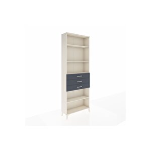 Arges Dolap 4 Raflı 3 Çekmeceli 88x30x243 Aytaşı-antrasit