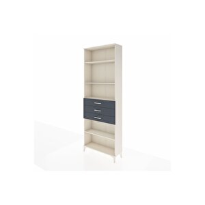 Arges Dolap 4 Raflı 3 Çekmeceli 88x30x243 Aytaşı-antrasit