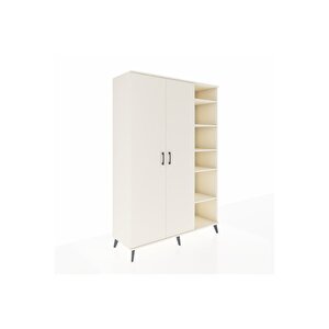 Hyperion Dolap 7 Raflı 2 Kapaklı Tek Askılı 132x44x195 Aytaşı-aytaşı/antrasit