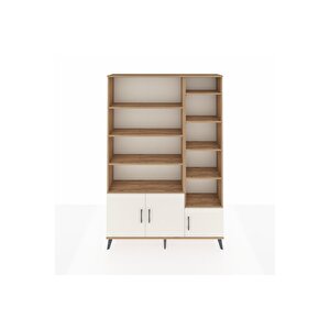 Arges Dolap 10 Raflı 3 Kapaklı 132x30x195 Çam-aytaşı/çam