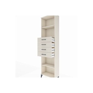 Arges Dolap 3 Raflı 4 Çekmeceli 60x30x221 Aytaşı-aytaşı