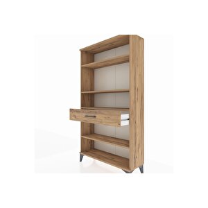 Arges Dolap 4 Raflı Tek Çekmeceli 88x30x163 Çam-çam