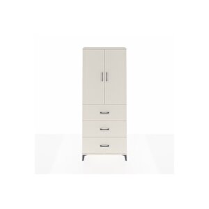 Arges Dolap 3 Raflı 3 Çekmeceli 2 Kapaklı 88x30x221 Aytaşı-aytaşı