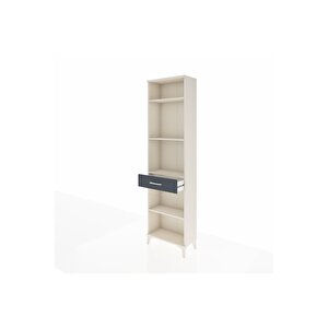 Arges Dolap 4 Raflı Tek Çekmeceli 60x30x221 Aytaşı-antrasit