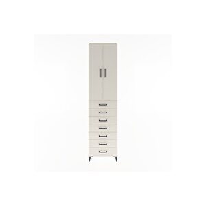 Hyperion Dolap 3 Raflı 7 Çekmeceli 2 Kapaklı 60x44x243 Aytaşı-aytaşı