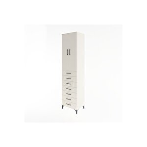 Hyperion Dolap 3 Raflı 7 Çekmeceli 2 Kapaklı 60x44x243 Aytaşı-aytaşı