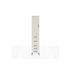 Arges Dolap 2 Raflı 5 Çekmeceli Tek Askılı 44x30x221 Aytaşı-aytaşı