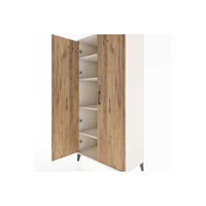 Hyperion Dolap 4 Raflı 2 Kapaklı 88x44x182 Aytaşı-çam