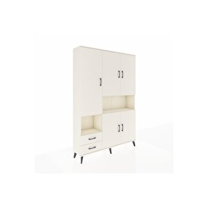 Arges Gardrop 10 Raflı 2 Çekmeceli 5 Kapaklı 132x30x195 Aytaşı-aytaşı