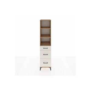 Hyperion Dolap 3 Raflı 3 Çekmeceli Tek Kapaklı 44x44x195 Çam-aytaşı