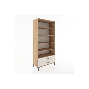 Hyperion Dolap 5 Raflı 2 Çekmeceli 88x44x195 Çam-aytaşı