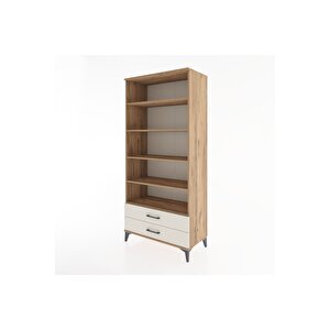 Hyperion Dolap 5 Raflı 2 Çekmeceli 88x44x195 Çam-aytaşı