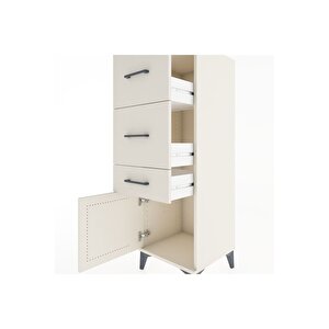 Hyperion Dolap 3 Çekmeceli Tek Kapaklı 44x44x134 Aytaşı-aytaşı