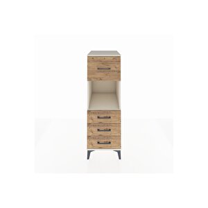 Kronos Dolap Tek Raflı 4 Çekmeceli 44x59x134 Aytaşı-çam