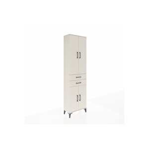 Arges Dolap 4 Raflı 2 Çekmeceli 4 Kapaklı 60x30x221 Aytaşı-aytaşı