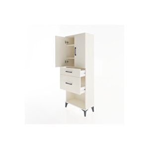 Arges Dolap 3 Raflı 2 Çekmeceli 2 Kapaklı 60x30x163 Aytaşı-aytaşı