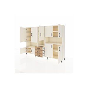 Hyperion Dolap 13 Raflı 3 Çekmeceli 9 Kapaklı 220x44x163 Aytaşı-aytaşı/çam