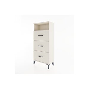 Hyperion Dolap Tek Raflı 3 Çekmeceli 60x44x134 Aytaşı-aytaşı